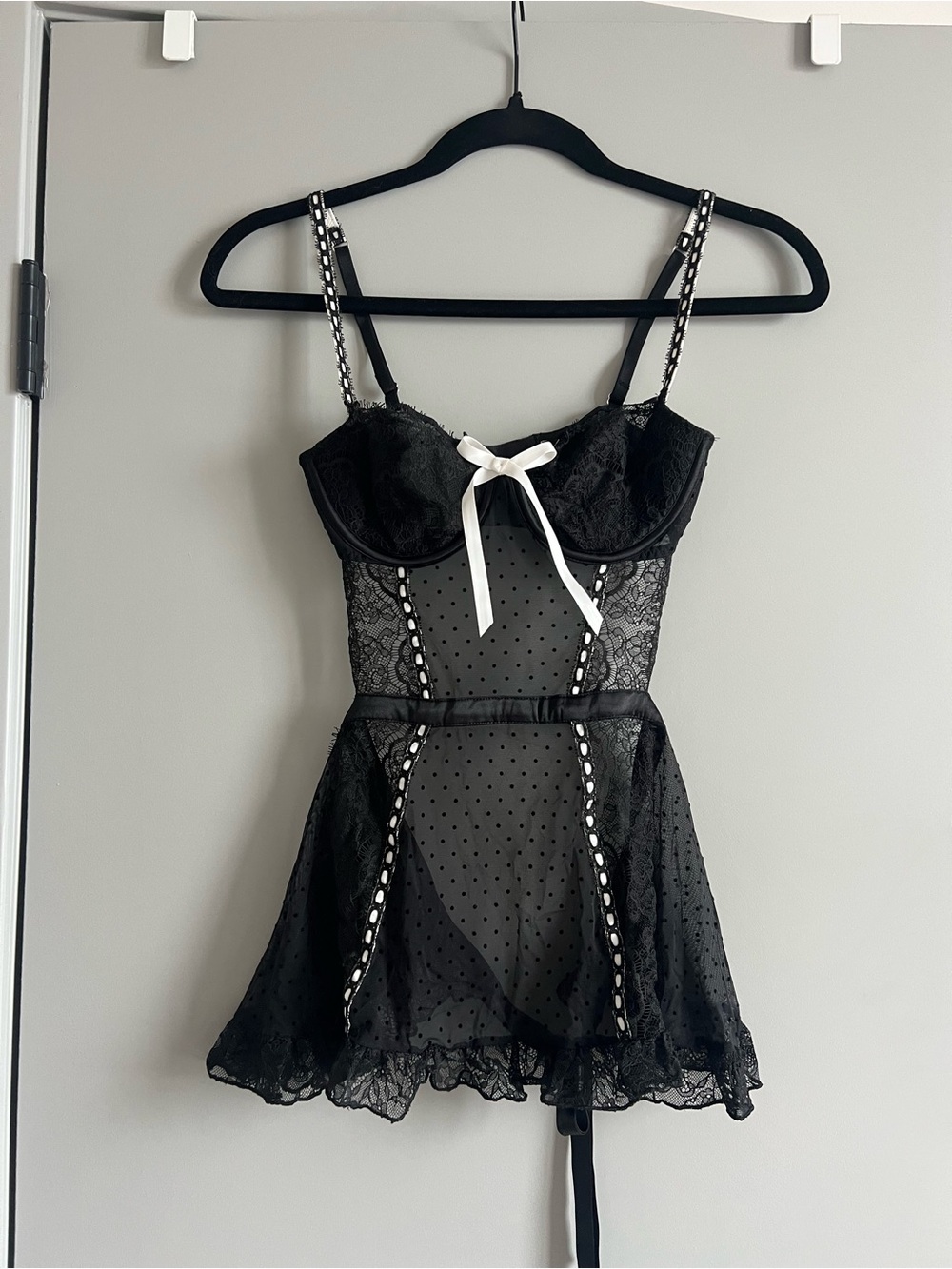 Victoria Secret Black Lace Chemise